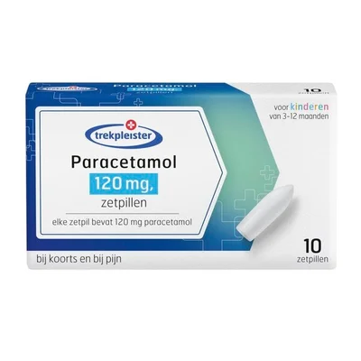 Trekpleister Paracetamol 120 Mg Zetpillen