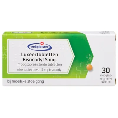 Trekpleister Bisacodyl 5mg Laxeertabletten