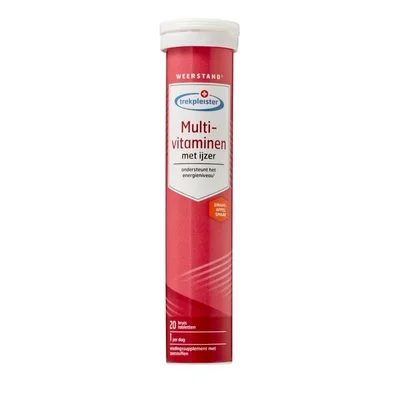 Trekpleister Multivitaminen met IJzer Bruistabletten