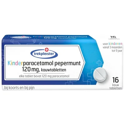Trekpleister 120mg Kinderparacetamol Kauwtabletten