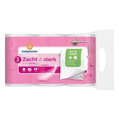 Trekpleister Zacht & Sterk 3-Laags Toiletpapier