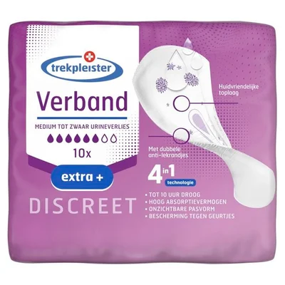 Trekpleister Discreet Extra+ Incontinentieverband