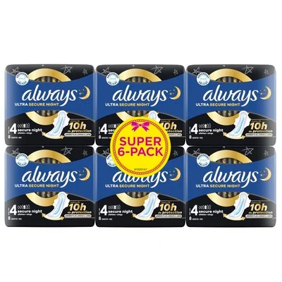 Always Ultra Secure Night (Maat 4) Maandverband met Vleugels