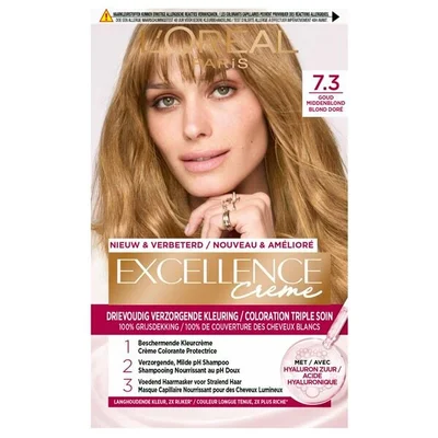 L'Oréal Paris Excellence Crème 7.3 Goudblond Permanente Haarverf