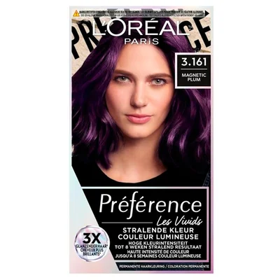 L'Oréal Paris Préférence Les Vivids 3.161 Magnetic Plum Permanente Haarkleuring