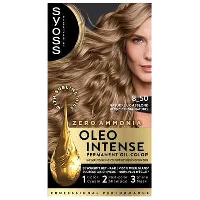 Syoss Oleo Intense 8-50 Natuurlijk Asblond Haarkleuring