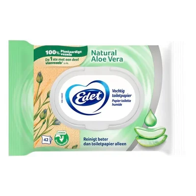 Edet Natural Aloë Vera Vochtig Toiletpapier