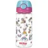 Nûby Beker Met Zacht Rietje en Drukknop Uit Tritan 3+ Jaar Roze 540 ML