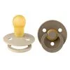 BIBS Colour Fopspeen Rond Latex Maat 3 Vanilla/Dark Oak 2 stuks