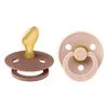 BIBS Colour Fopspeen Anatomisch Latex Maat 2 Woodchuck/Blush 2 stuks
