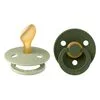 BIBS Colour Fopspeen Anatomisch Latex Maat 2 Sage/Hunter Green 2 stuks