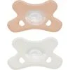 Difrax Fopspeen Natural Siliconen 0-6M Blossom/White 2 stuks
