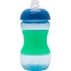 Nuby Mini Easy Grip Drinkbeker Siliconen Huls 4+ Maanden Blauw 180 ML