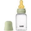 BIBS Babyfles Slow Flow Latex Sage incl. opvouwbaar trechtertje 150 ML