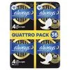Always Maandverband Ultra Secure Night Wings Quatro Pack 36 stuks