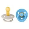 BIBS Colour Fopspeen Rond Latex Maat 2 Mushroom/Breeze 2 stuks