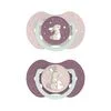 Difrax LOVI Dynamic Fopspeen 0-6M Night & Day Girl 2 stuks