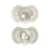 Difrax LOVI Dynamic Fopspeen 0-6M Night & Day Uni 2 stuks