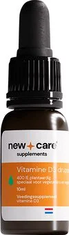 New Care Vitamine D3 Druppels 10 MCG Plantaardig 10 ML