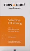 New Care Vitamine D3 25 MCG Capsules 100 stuks