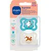 MAM Supreme Fopspenen 0-6 Maanden Blauw 2 stuks