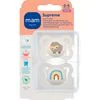 MAM Supreme Fopspenen 0-6 Maanden Beige 2 stuks