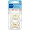MAM Original Fopspeen Night 0-6 Maanden Beige 2 stuks