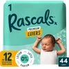 Rascals Premium Luiers Maat 1 3-5 KG 44 stuks