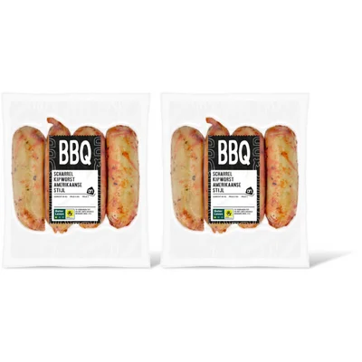 AH BBQ scharrel kipworst Amerikaans 2-pack