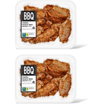 AH BBQ scharrelchickenwing American stl 2pk