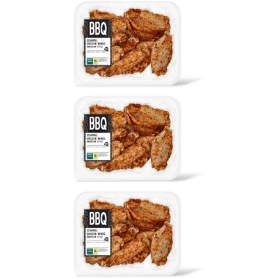 AH BBQ scharrelchickenwing American stl 3pk