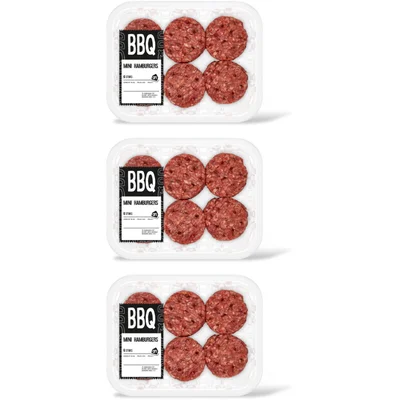 AH BBQ miniburger 3-pack