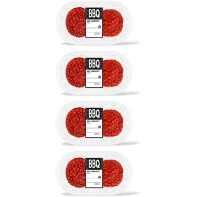 AH BBQ hamburger smokey 4-pack