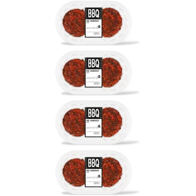 AH BBQ hamburger spicy 4-pack