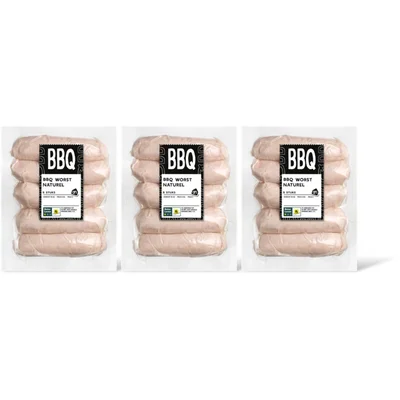 AH BBQ worst naturel 3-pack