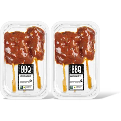 AH BBQ varkenshaasspies 2-pack