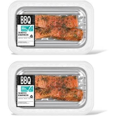 AH BBQ zalmspies gemarineerd 2-pack