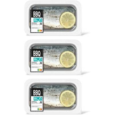 AH BBQ zeebaarsfilet 3-pack