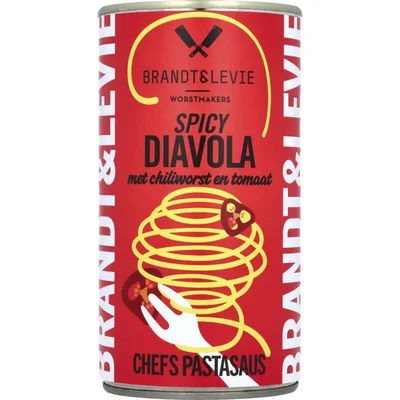 Brandt & Levie Pastasaus diavola met chiliworst