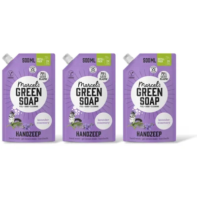 Marcel's Green Soap Handzeep lavender & rosemary n 3pack