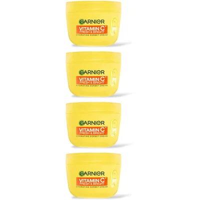 Garnier Vit c fresh/bright sorbet cream 4pk