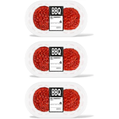 AH BBQ hamburger smokey 3-pack