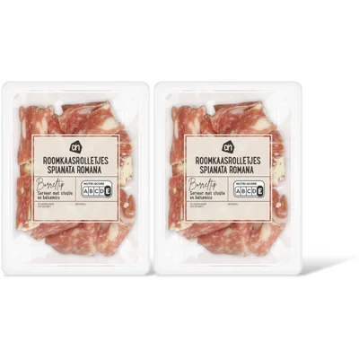 AH Roomkaasrolletjes spianata romana 2-pack