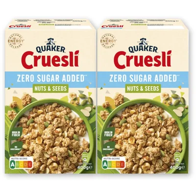 Quaker Cruesli zsa nuts & seeds 2-pack