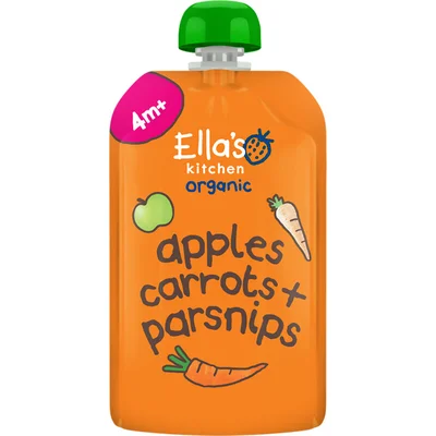 Ella's kitchen Knijpfruit apples + parsnips 4m+
