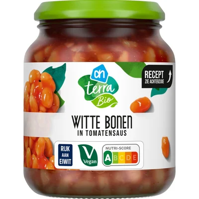 AH Terra Biologisch witte bonen in tomatensaus