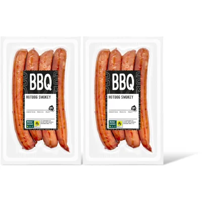 AH BBQ hotdog smokey 2-pack