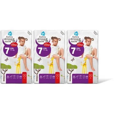 AH Extra droog en zacht pants maat 7 3-pack