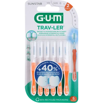 GUM Trav-Ler ISO 2 0.9 mm 1 Stuk