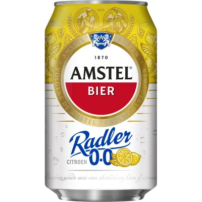 Amstel Radler citroen 0.0 bier